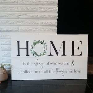 HOME sign